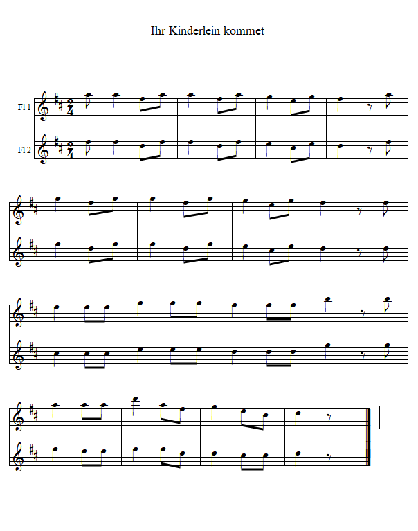 Drei kinderleichte Weihnachtsliedchen