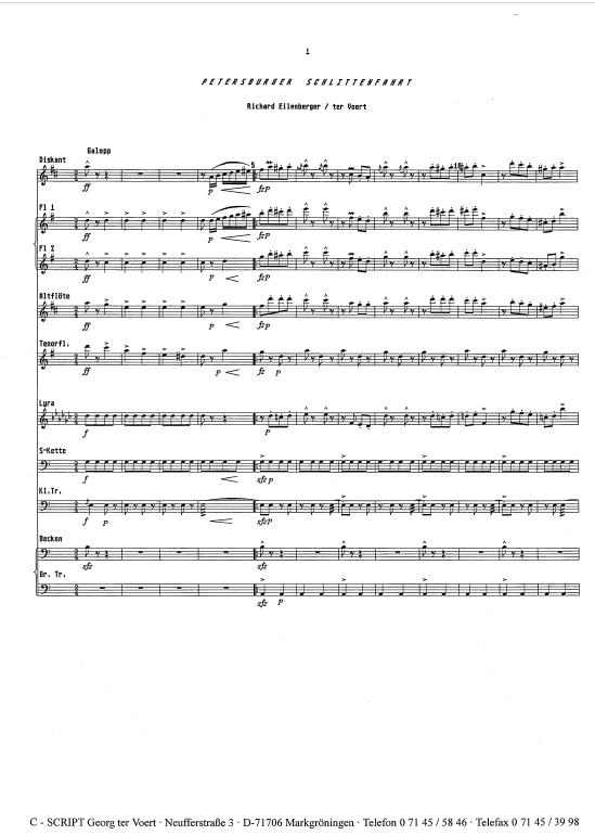 Petersburger Schlittenfahrt