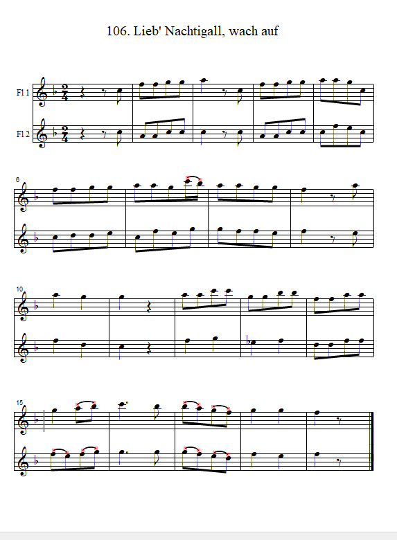 Lieb Nachtigall wach auf