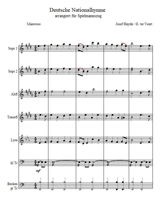 Deutsche Nationalhymne