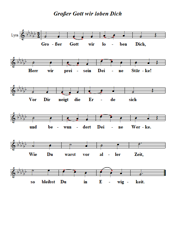 Großer Gott / Lobet den Herrn