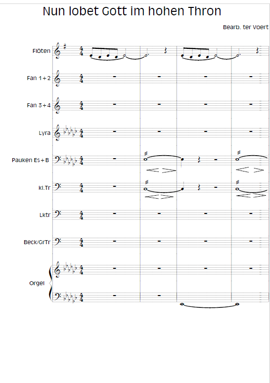 Nun lobet Gott im hohen Thron