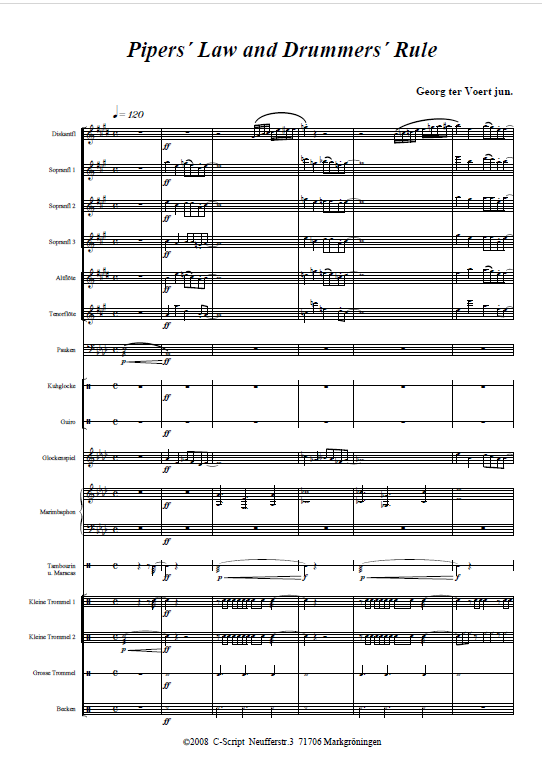 Piper's Law and Drummer's Rule