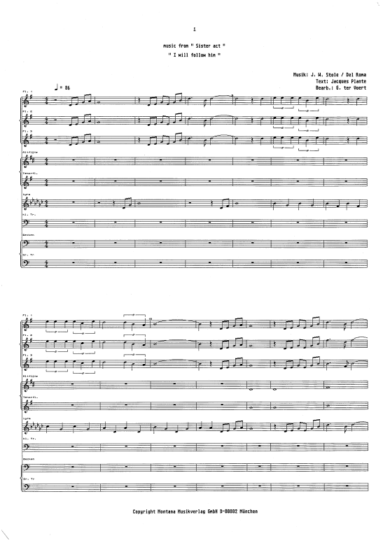 Music from Sister Act "I will follow him"