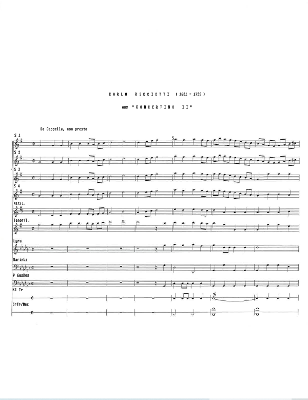 Concertino Carlo Ricciotti