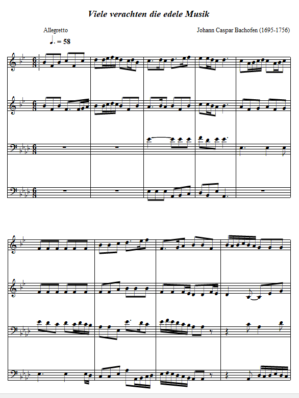 Viele verachten die edele Musik