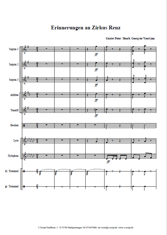 Erinnerungen an Zirkus Renz