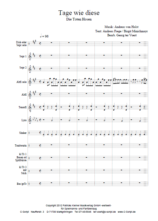 Tage wie diese (Hit der Toten Hosen)