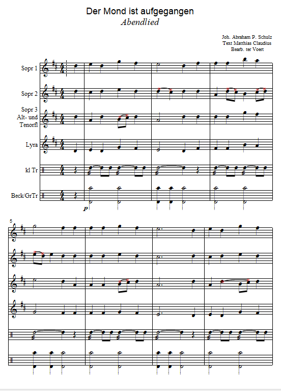 Der Mond ist aufgegangen