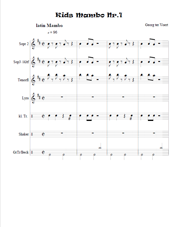 Kids Mambo Nr. 1
