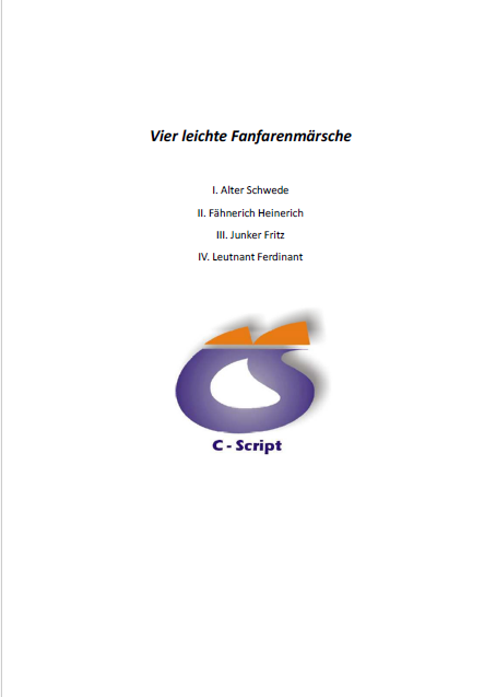 Vier leichte Fanfarenmärsche