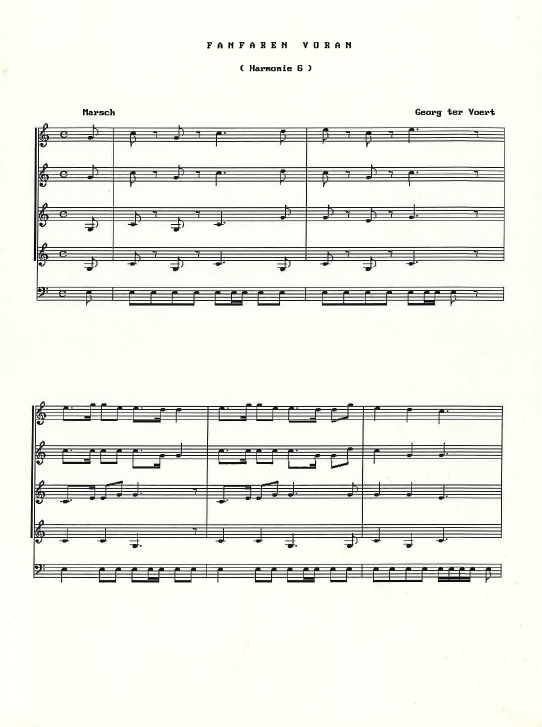 Harmonie Nr 6 Fanfaren voran