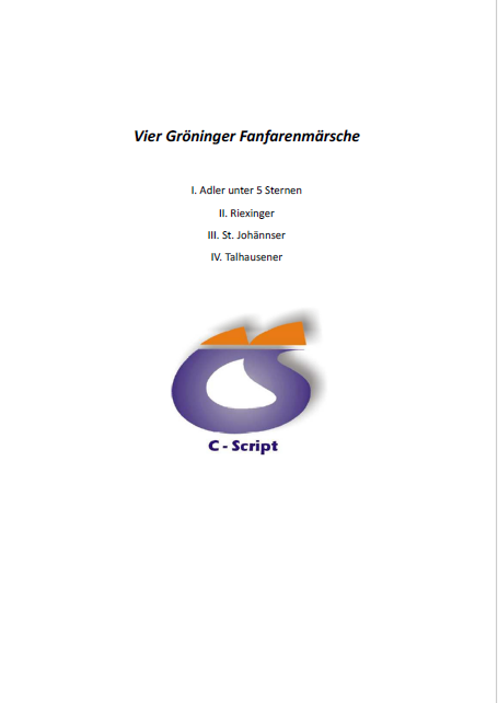 Vier Gröninger Fanfarenmärsche