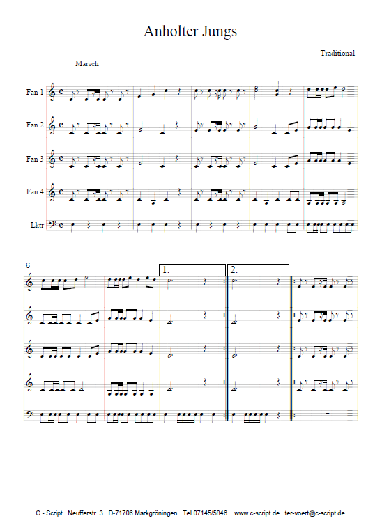 Harmonie Nr 1 Anholter Jungen