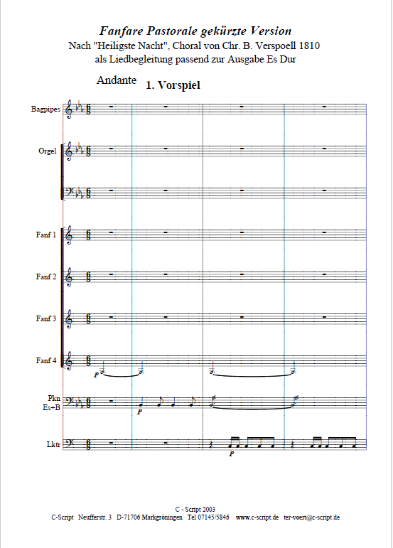Fanfare Pastorale