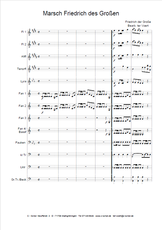 Marsch Friedrich des Großen