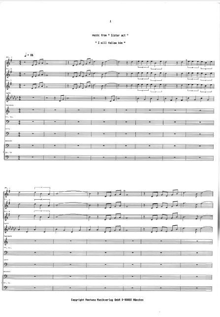 Music from Sister Act "I will follow him"