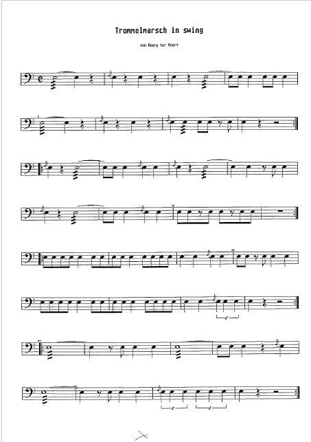 Trommelmarsch in swing
