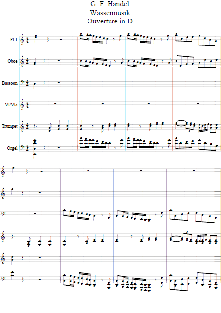 Ouverture aus der Wassermusik