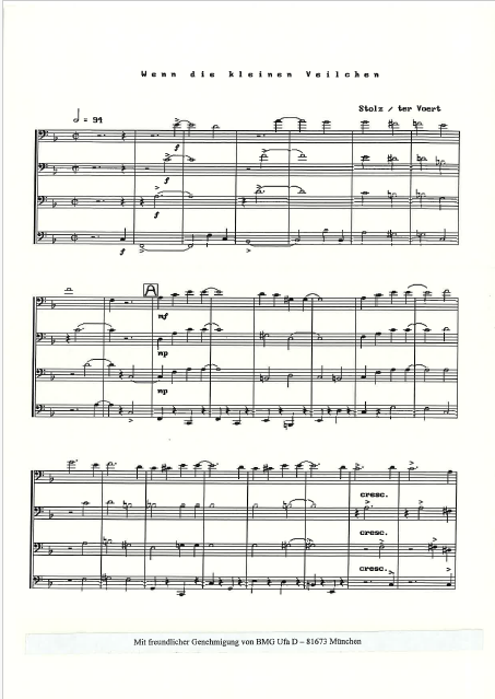 Wenn die kleinen Veilchen blühen