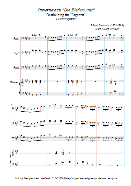 Ouvertüre zu "Die Fledermaus"