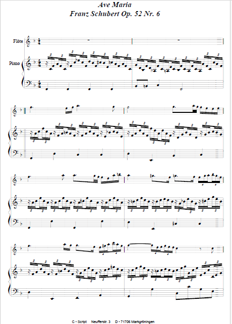Ave Maria von Schubert