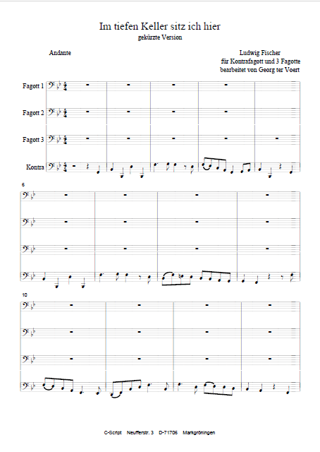 Im tiefen Keller Quartett