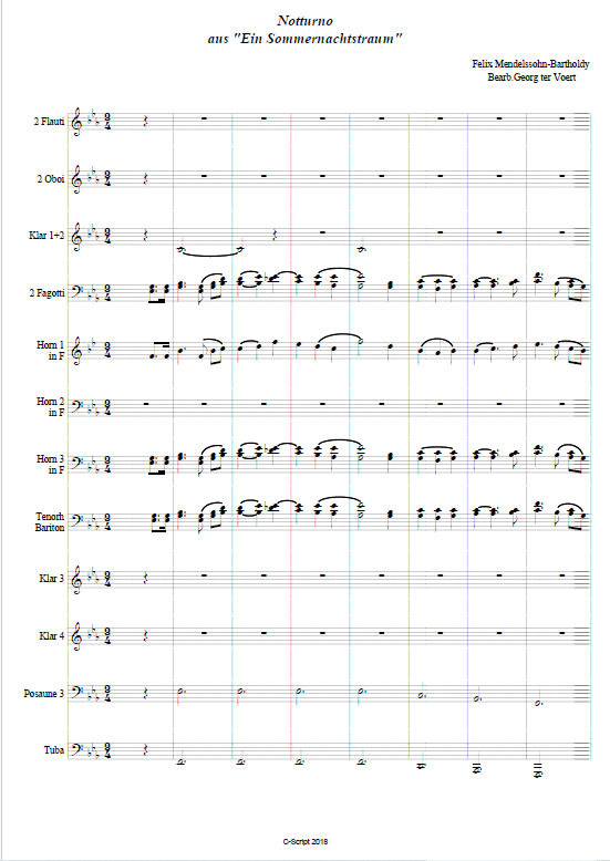Notturno aus dem Sommernachtstraum