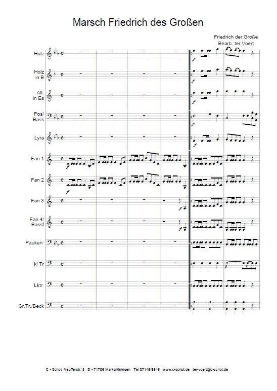 Marsch Friedrich des Großen