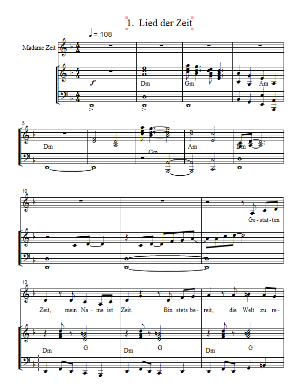 Lied der Zeit