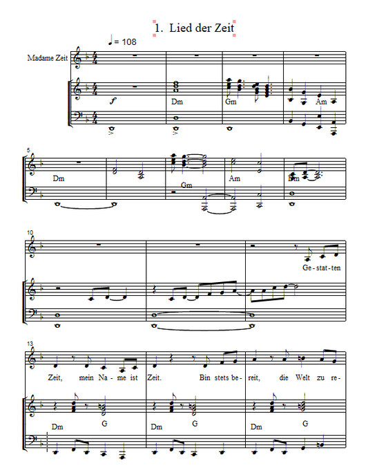 Lied der Zeit