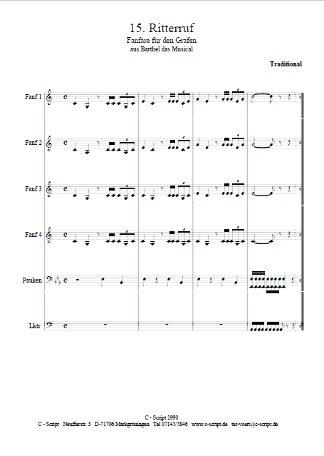 Fanfare des Grafen