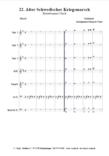Alter Schwedischer Kriegsmarsch