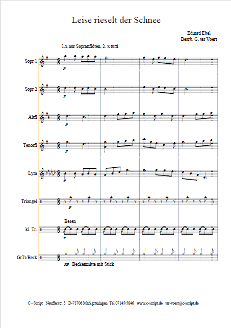 Leise rieselt der Schnee