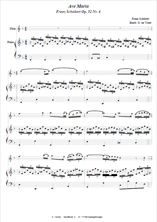 Ave Maria von Franz Schubert