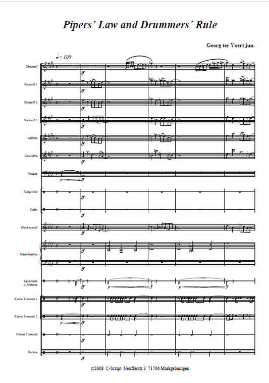 Piper's Law and Drummer's Rule