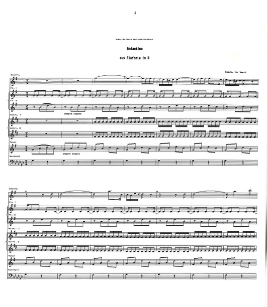 Andantino für Sopranflöte solo und Spielmannszug
