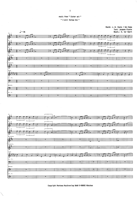 Music from Sister Act "I will follow him"