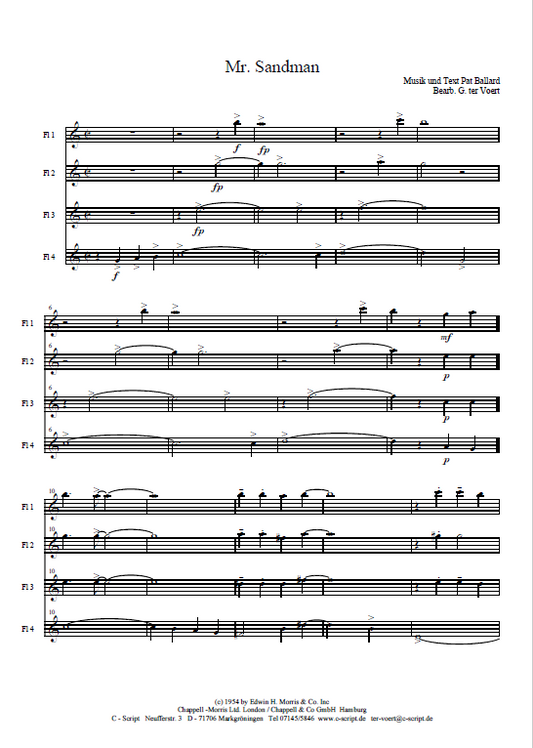 Mr. Sandman Quartett