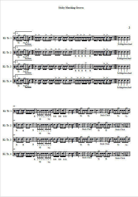 Sticky Marching Groove