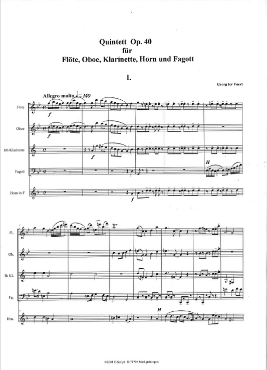 Quintett Op. 40