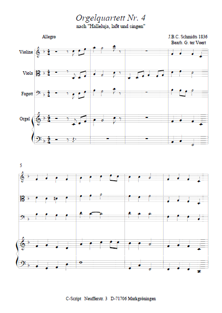 Orgelquartett Nr 4