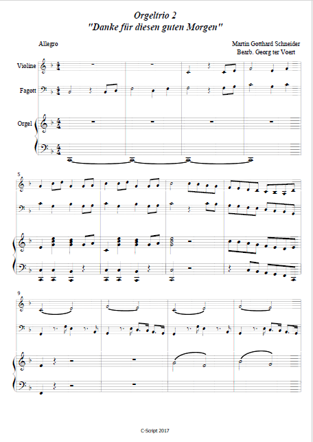 Orgeltrio Nr 2