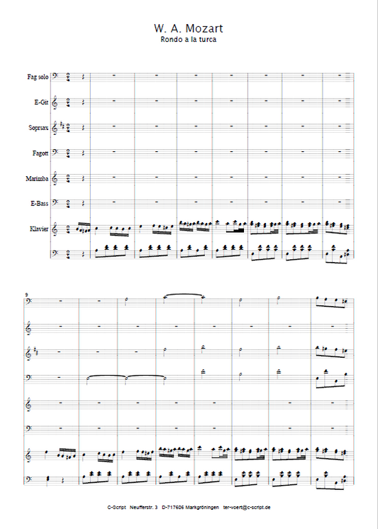 Rondo a la turca a la Jazz